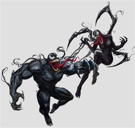 venom y she venom symbiotes marvel marvel venom marvel spiderman
