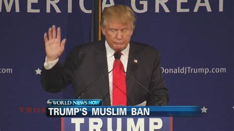 Donald Trump Calls For A Ban Of Muslims Entering The Us Video Abc News