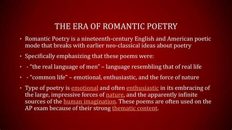 Ppt Romantic Poetry Powerpoint Presentation Free Download Id2202672