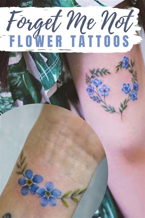 Forget Me Not Flower Tattoo Meaning In 2020 Tattoos Flower Tattoo