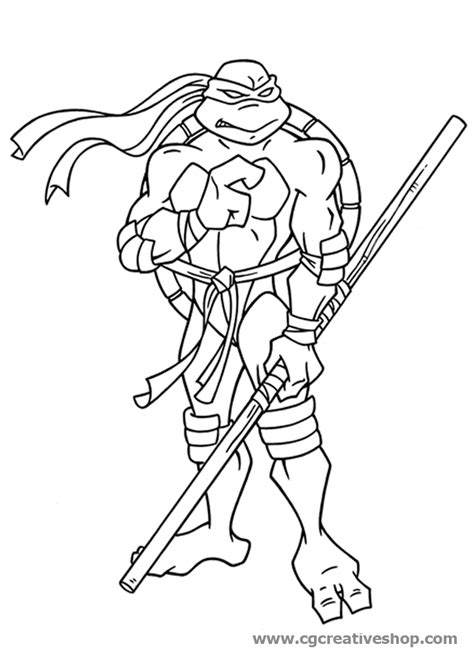 33879 disegni pronti da stampare organizzati in oltre 200 categorie. Donatello: Tartaruga Ninja, disegno da colorare ...