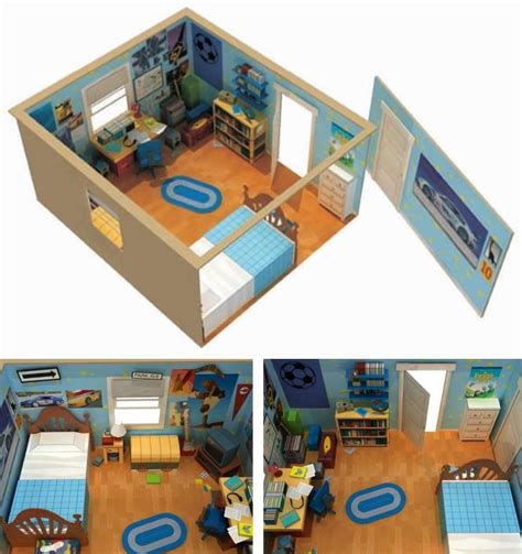 Papermau Andy S Room Diorama Toy Story 3 Paper Model