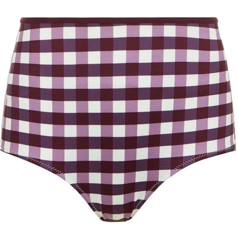 Solid And Striped Bordeaux Gingham Brigitte Bottoms €41 Liked On