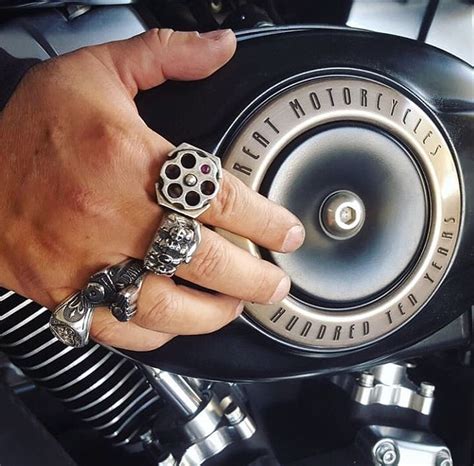 Russian Roulette Sterling Silver 925 Rings Vegas Drum Harley Davidson Bikers Luxury Jewelry Mens