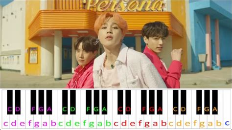 Boy With Luv By Bts Feat Halsey Piano Letter Notes