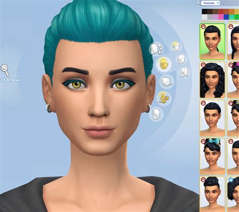 Please Make Colored Eyelashes A Feature For All Hairstyles — The Sims