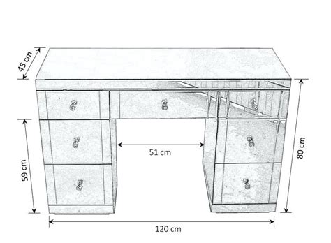 Please note that the sink will be attached to your vanity top. Makeup Vanity Dimensions Dressing Table Measurements ...