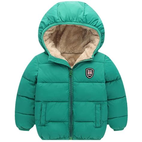 Winter Children Kids Boy Girl Warm Hooded Jacket Coat Cotton Padded