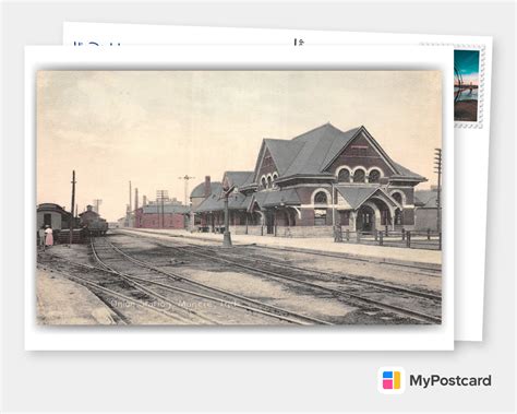 Muncie Indiana Union Station Vintage And Antique Postcards 🗺 📷 🎠
