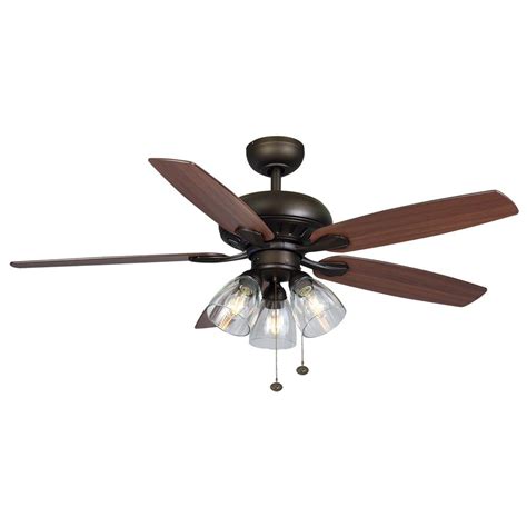 Having enlightenment on darlings keeps your rooftop sorted out. Rockport 52 in. Bronze LED Ceiling Fan with Light kit ...