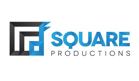 Its symbol is a simple square with a vertical line bisecting it (⏍), commonly used in many branches, such as architecture, real estate, and interior space plans. Square Productions Logo - Apt Design