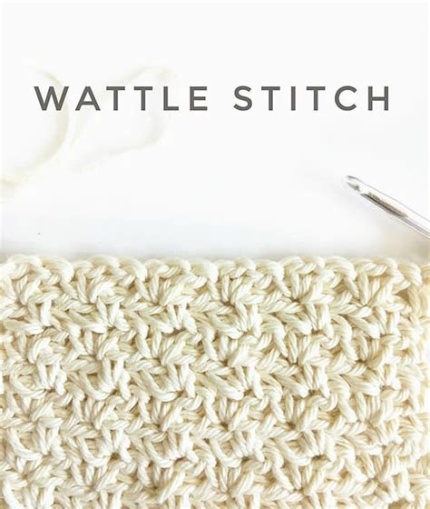 Crochet Wattle Stitch Daisy Farm Crafts Love Crochet Single Crochet