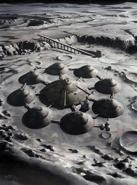 This Is How We Will Make Moon Base Space Art Sci Fi Concept Art