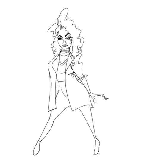 Janet Jackson Coloring Pages Coloring Pages