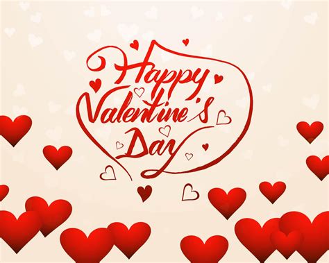 Elegant Happy Valentines Day Love Card Heart Design 272511 Vector Art