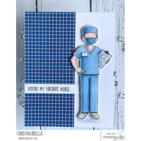 Stamping Bella Cling Rubber Stamp Male Nurse