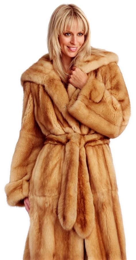golden sable fur coat