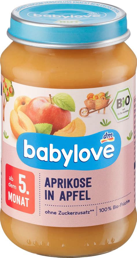 Das beginnt sich nun zu ändern. babylove Früchte Aprikose in Apfel ab dem 5. Monat, 190 g ...