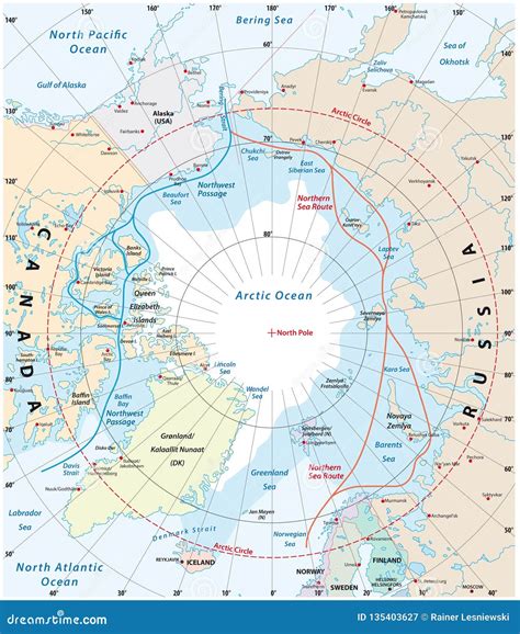 De Polaire Noordpool Noordelijke Activiteit Van