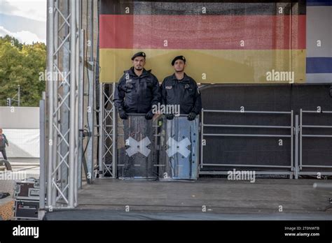 Berlin, Germany. 8th Oct, 2023. In a poignant display of solidarity and