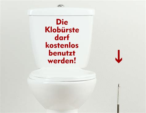Es stehen im betrieb getrennte sanitärräume mit toiletten für männer und frauen getrennt zur verfügung. Benutz mich - WC-Aufkleber für Bad und Gästetoilette