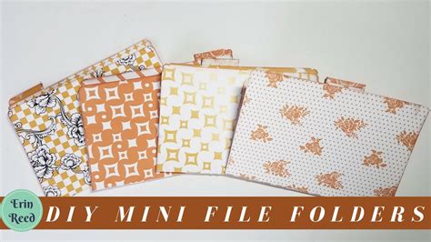 Diy Mini Decorative File Folders From Scrapbook Paper Youtube
