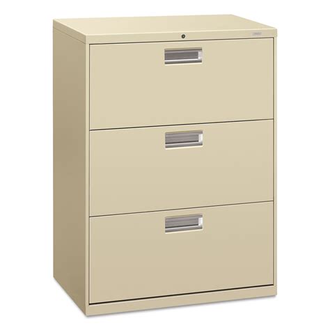 All products from hon four drawer lateral file cabinet category are shipped worldwide with no additional fees. HON 600 Series Three-Drawer Lateral File, 30w x 19-1/4d, Putty