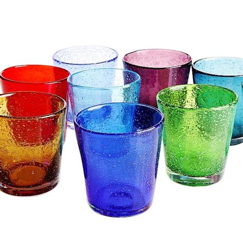 Handmade Multicolour Bubble Glass Cup Drinkware Whisky Glasses Beer Cup 370ml 1 Piece On