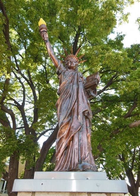 Statue Of Liberty Replica Historical Marker