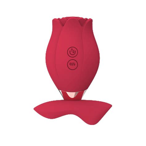 2 in 1 sucking massaging vibrator powerful body safe silicone rose design soft quietwaterproof