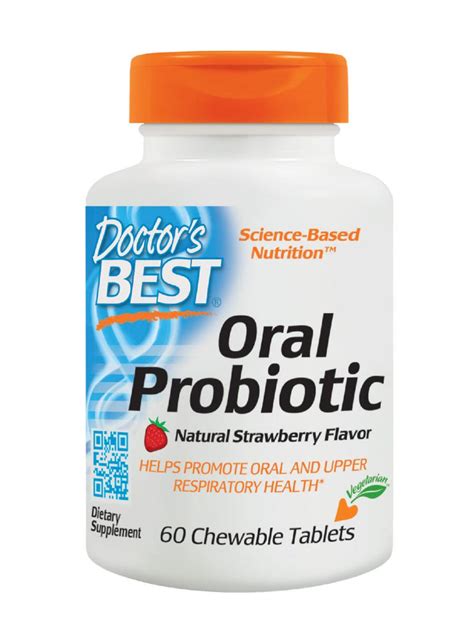 Doctors Best Oral Probiotic 60 Chewable Tabs Herbs Direct