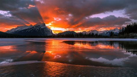 578108 1920x1080 Nature Landscape Mountain Canada Alberta Snow Winter