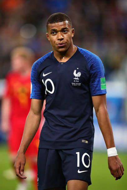 kylian mbappe of france looks on during the 2018 fifa world cup russia semi final match between