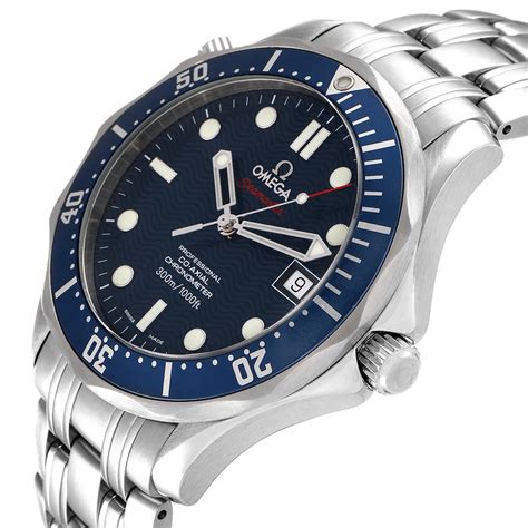 Omega Seamaster Bond 300m Co Axial 41mm Blue Dial Watch 22208000 Box