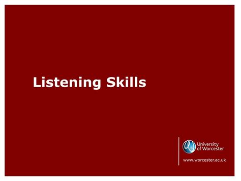 Ppt Listening Skills Powerpoint Presentation Free Download Id9179461