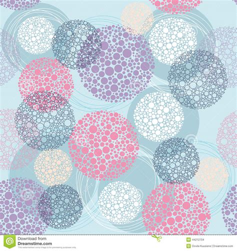 Cute Seamless Polka Dot Circle Pattern. Stock Illustration ...