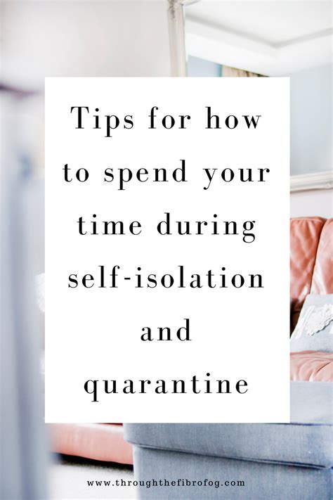 Pin On Self Isolation Tips