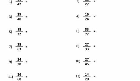 fractions for 4th grade worksheet