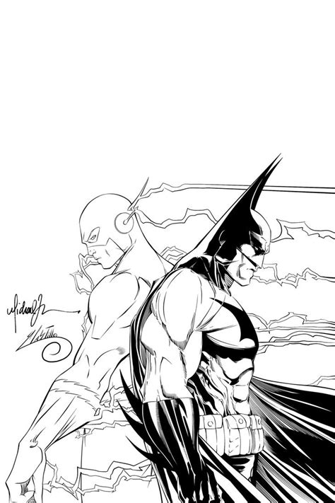 The Batman And The Flash Ink 1 Updated By Swave18 On Deviantart