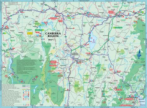 Australian Capital Territory Act Tourist Map