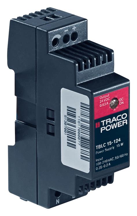 TBLC 15 124 Traco Power Alimentation Rail DIN AC DC PSU ITE