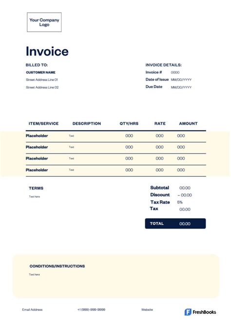 Net 30 Invoice Templates Free Download