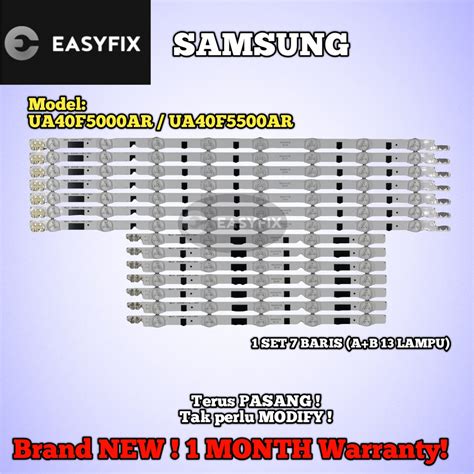 Jenis lampu backlight tv led. UA40F5000AR / UA40F5500AR / UA40F5105AR / UA40F6300AR ...