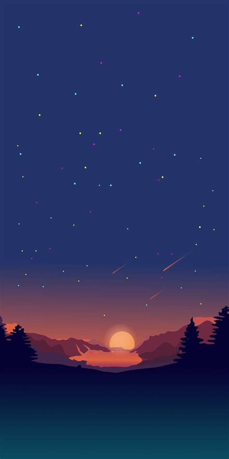 Download and use 40,000+ minimalist wallpaper stock photos for free. Sunset View Stars Minimal Nature iPhone Wallpaper ...