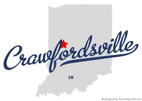 Map Of Crawfordsville In Indiana