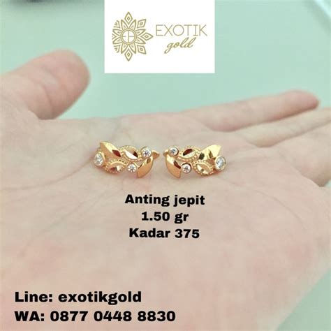 Check spelling or type a new query. Jual Anting emas jepit motif daun kadar 375 berat 1.50 gr ...