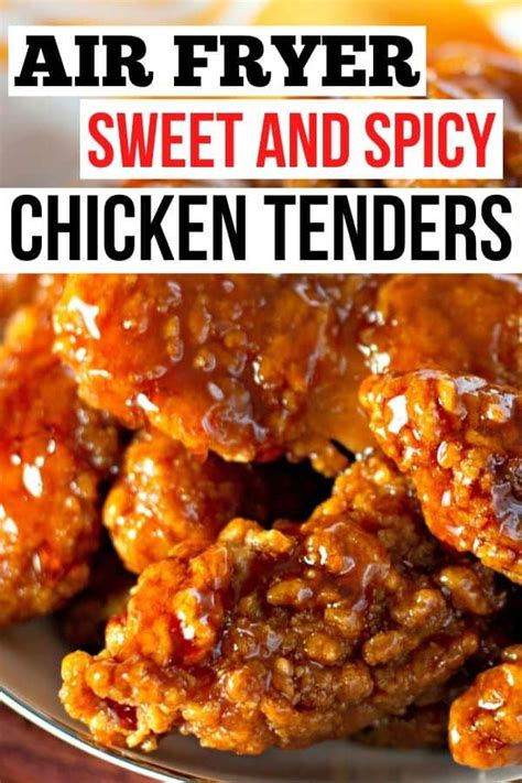 Working with a piece at a time, toss the chicken in the flour, dip it in the eggs, and then coat with the crumbs. Air Fryer Sweet And Spicy Chicken Tenders is a tried and ...