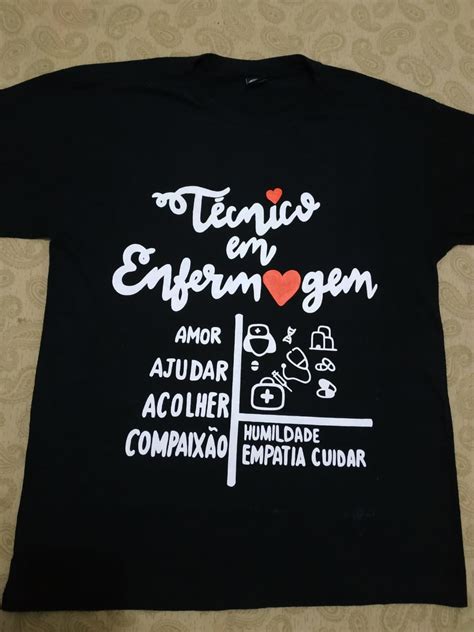 Provado para lidar com qualquer emergência. Camiseta Pintada Técnico de Enfermagem no Elo7 | Loja Arte ...