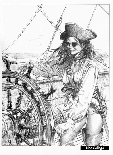 Pirate Women Treasured Chests Pirate Art Pirate Woman Character Art