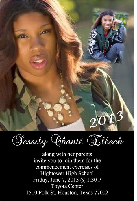Graduation invitation idea Toyota Center, Graduation Invitations, Youre